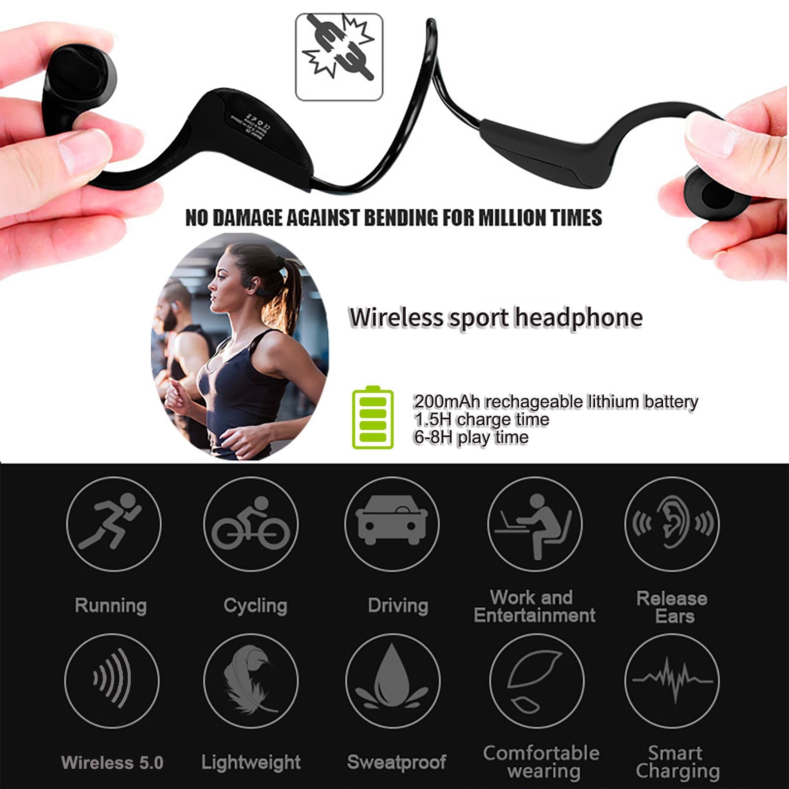 eEAR-BC-BT-Tx eEAR Bone Conduction Hearing Aids with Sound Transmitter. YES, IT'S HEARING AIDS, 2 in ONE, Bone Conduction Bluetooth headphones, military grade technology, and Bone Conduction Hearing Aids.