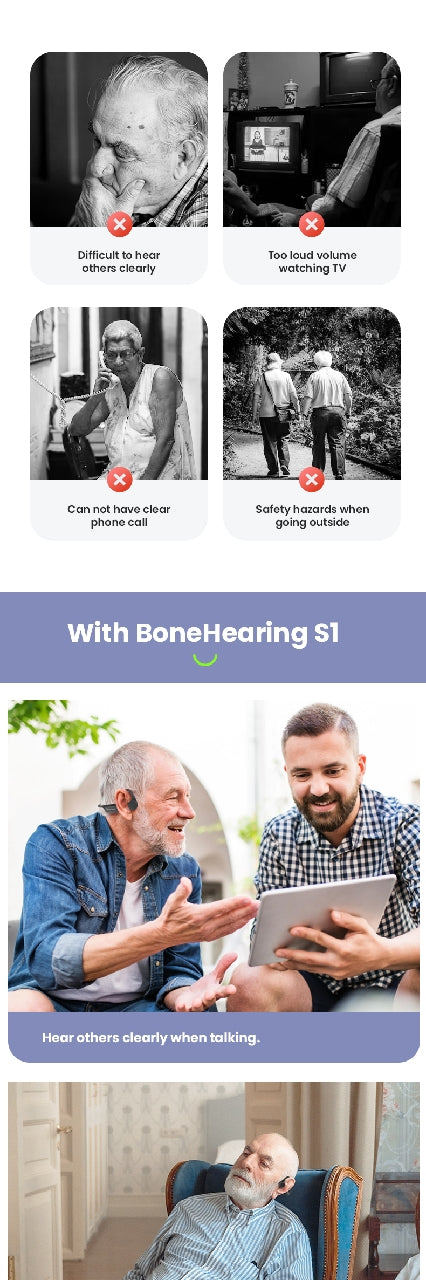 YES, IT'S HEARING AIDS! 2 in ONE, Bluetooth Bone Conduction Hearing aids, and Bluetooth bone conduction headphones.   eEAR-BC-HPH-001 The First Bone Conduction Military Grade, Hearing Amplifier aids, with The Latest Bluetooth (BT) 5.3 Technology
