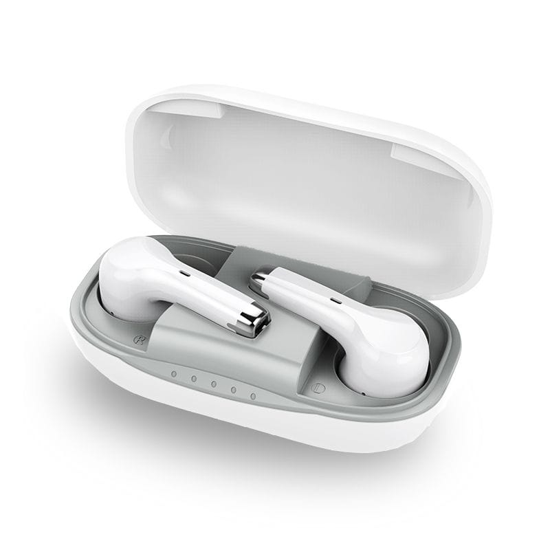 YES, IT'S HEARING AIDS! 2 in One, Hearing Aids and Bluetooth Airpods type Headphones.  eEAR®-AP-TWS-001 Airpod style hearing aids, very discreet, doesn't look like typical hearing aids rather it looks like fashionable Airpods Bluetooth