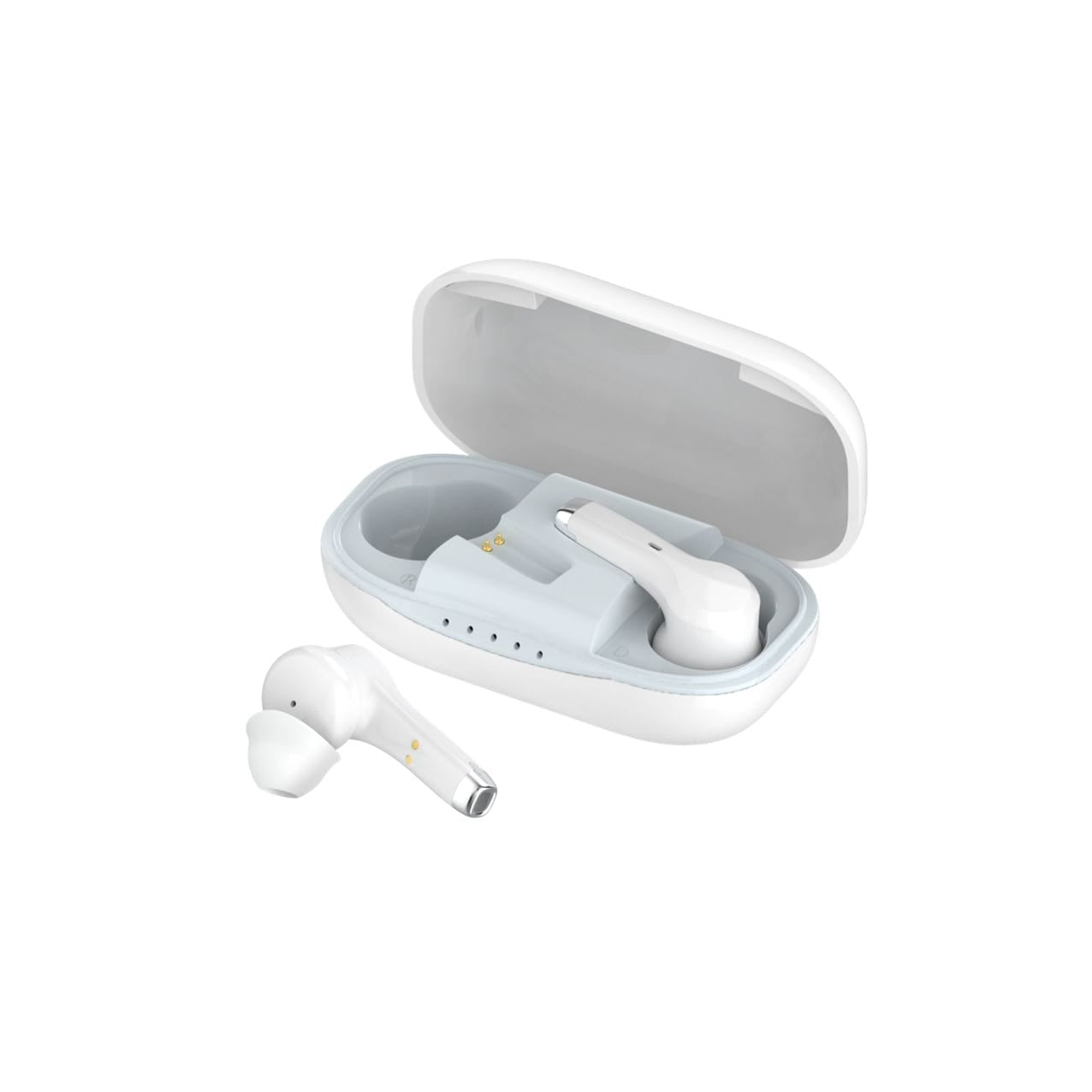 eEAR®-TWS-BT-001 Hörgeräte im Airpod-Stil, sehr diskret, sehen nicht wie typische Hörgeräte aus, sondern eher wie modische Airpods Bluetooth, wie sie von allen großen Mobiltelefonmarken geliefert werden