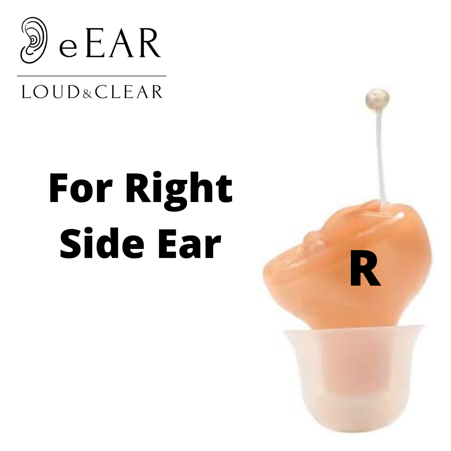Digitální naslouchátko eEAR pro levé a pravé ucho, CIC (kompletní v kanálu), eEar CIC-T25 Navrženo a vyrobeno v USA