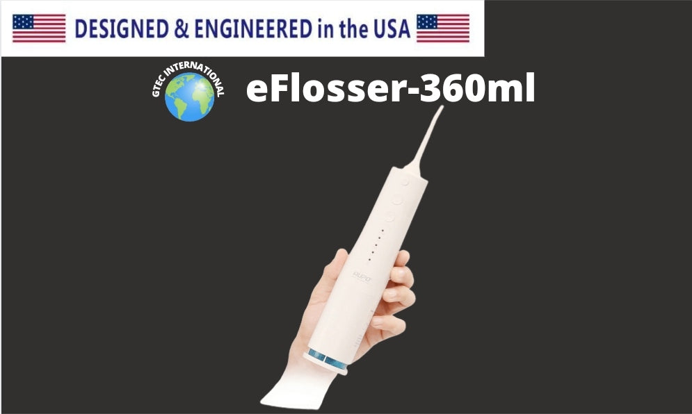 Water Flosser, Waterpik, Wireless Water Flosser 360 ml Professional Wireless Oral eFlosser 360 ml Tanque de agua desmontable grande 3 modos (blanco)