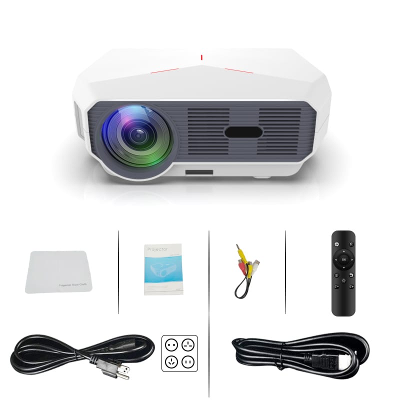 ePP-4300PRO portable Projector, NATIVE RESOLUTION 1920*1080 SUPPORT 4K RESOLUTION can connect to mobile phone, Android OS, or iOS, Window, to your PC, laptop, Tablet, more.