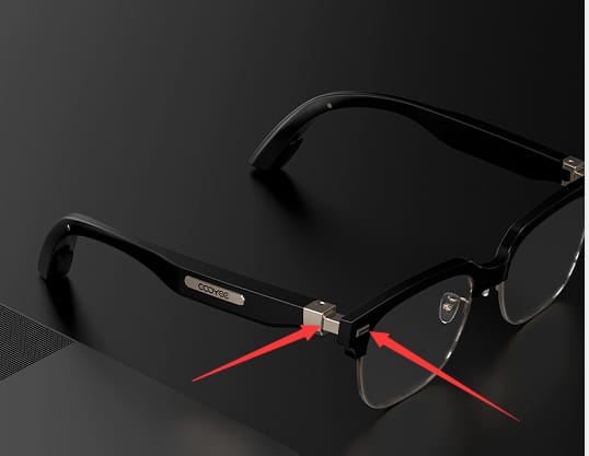 eEAR® BTGC-001 Bone Conduction Glasses Military Grade Intelligence Smart Bluetooth Glasses, Latest Audio Technology for Smart Optical & Bluetooth Audio Glasses