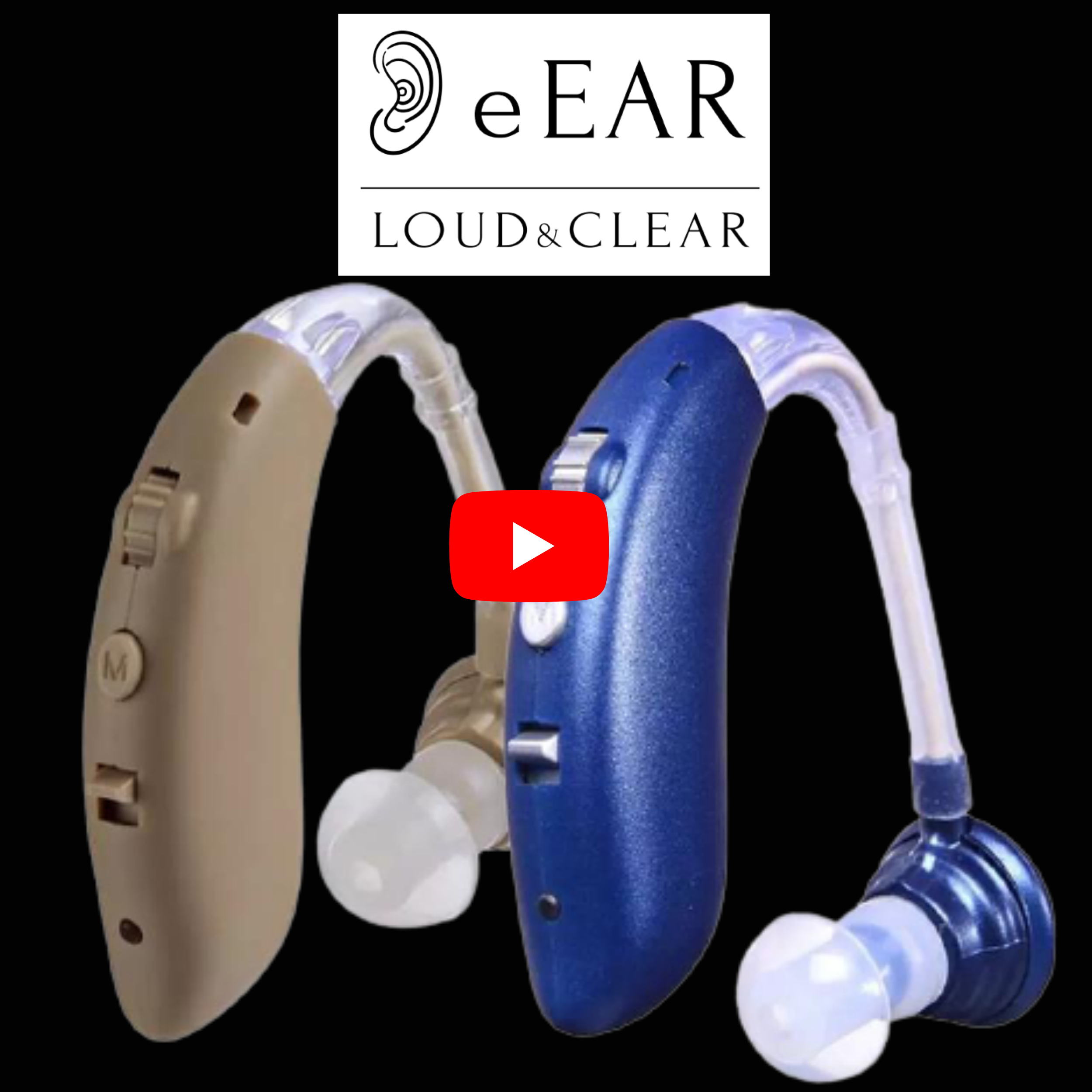 eEAR BTE-BT 可充电助听器采用蓝牙 V5.0 技术，在美国设计和制造