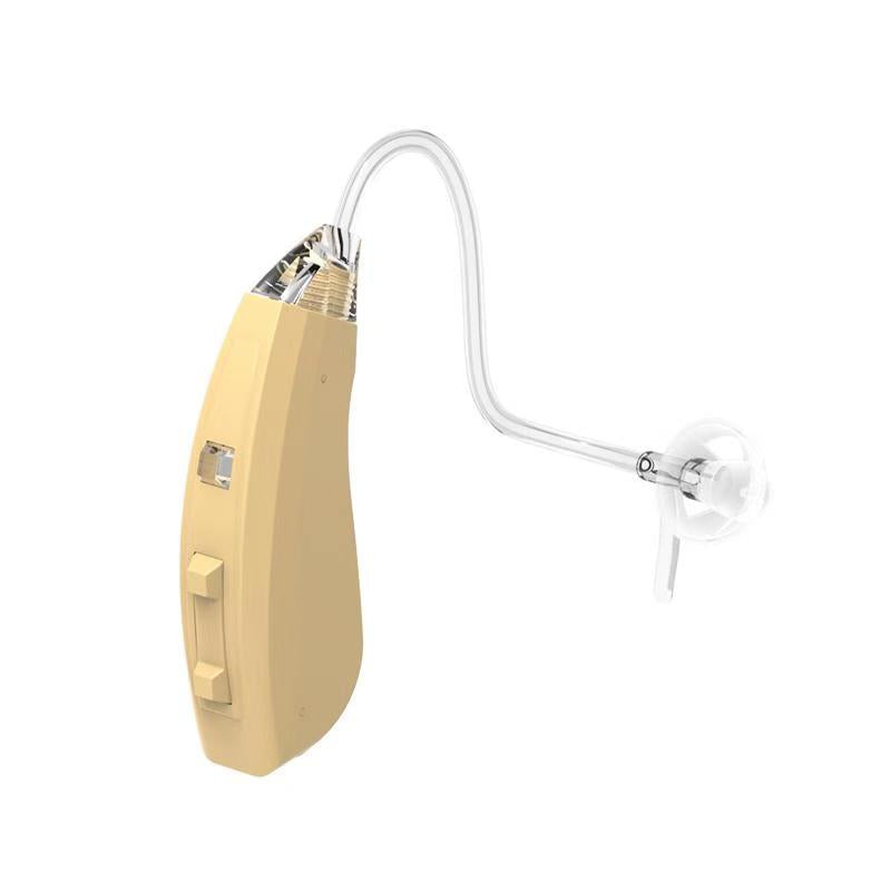 一对 eEAR® BTE-BT 可充电听力放大器，适用于左右耳，采用蓝牙 V5.0 技术 在美国设计和制造 全球销量超过 10,000 个