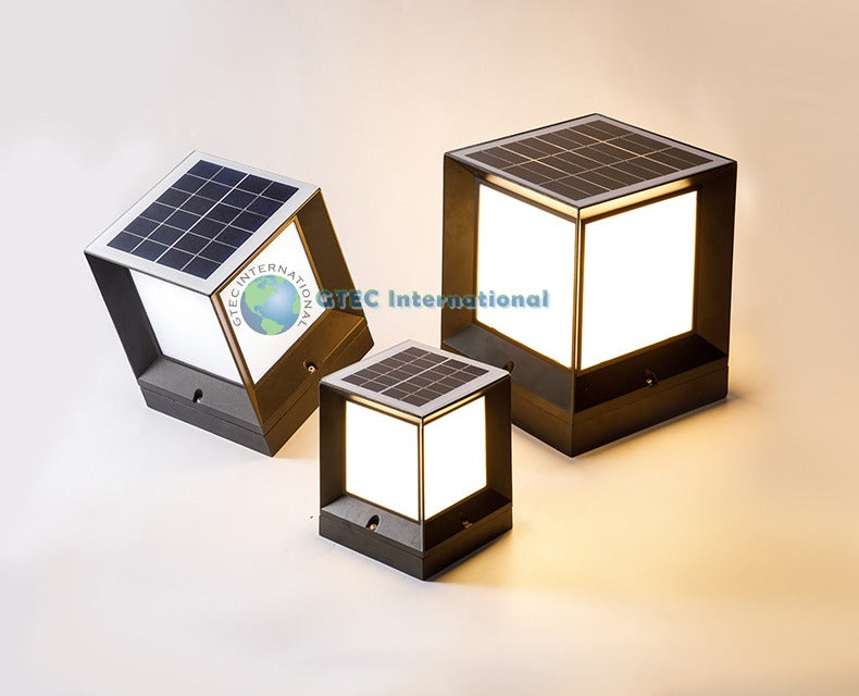 Decorative Outdoor Garden Solar Light | Pillared Lamp Solar Post Light best Lightning Solution for your Garden and Compound Path Lights and Outdoor lights Designed and Engineered in the USA🇺🇸
