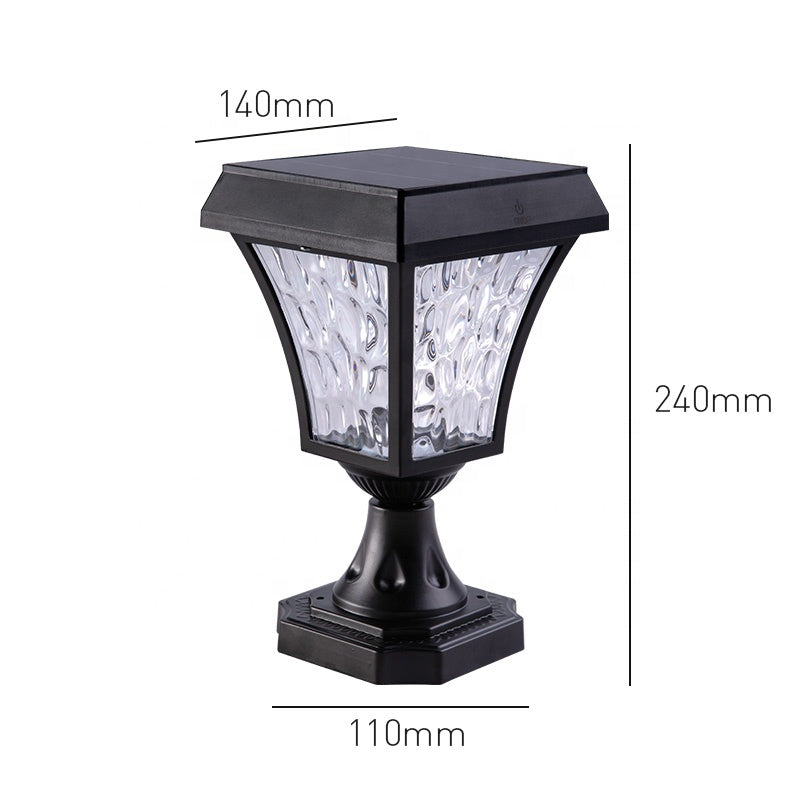 Decorative Outdoor and Garden Solar Pillar Light Solar Outdoor Post Light Automatic Light up at night Best Solution for Solar Outdoor Lights Designed and Engineered in the USA 🇺🇸