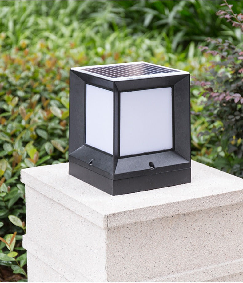 Decorative Outdoor Garden Solar Light | Pillared Lamp Solar Post Light best Lightning Solution for your Garden and Compound Path Lights and Outdoor lights Designed and Engineered in the USA🇺🇸