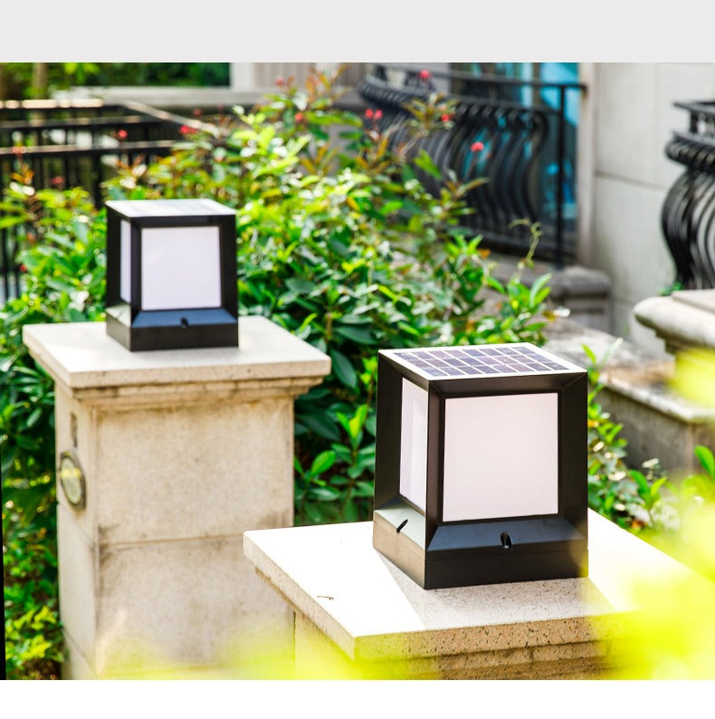 Dekoratives Outdoor-Garten-Solarlicht | Pillared Lamp Solar Post Light beste Beleuchtungslösung für Ihre Garten- und Verbindungswegleuchten und Außenleuchten Entworfen und konstruiert in den USA🇺🇸