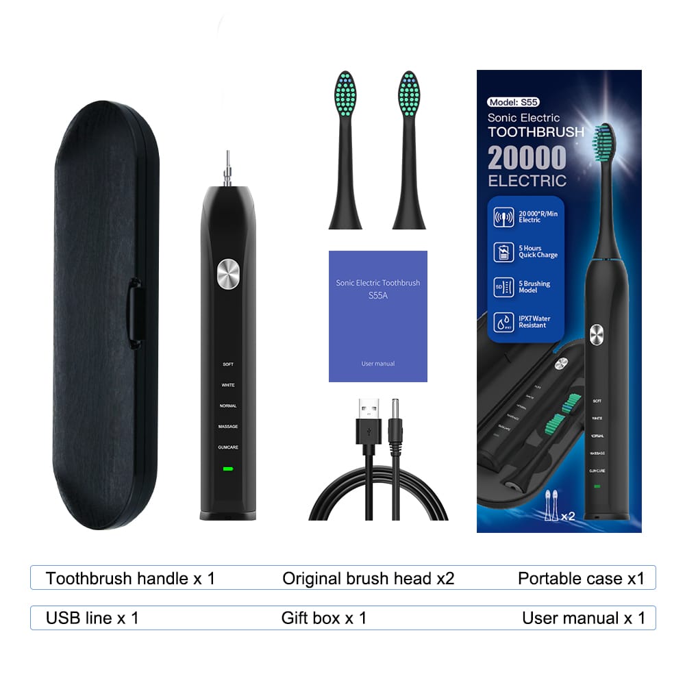 e-THealth 360ml Professional Cordless Oral e-Flosser 360 ml Large Detachable Water Tank and e-TBrush 081A Sonic Electric Tooth Brush with 5 Different Modes Sold 18,000+ worldwide