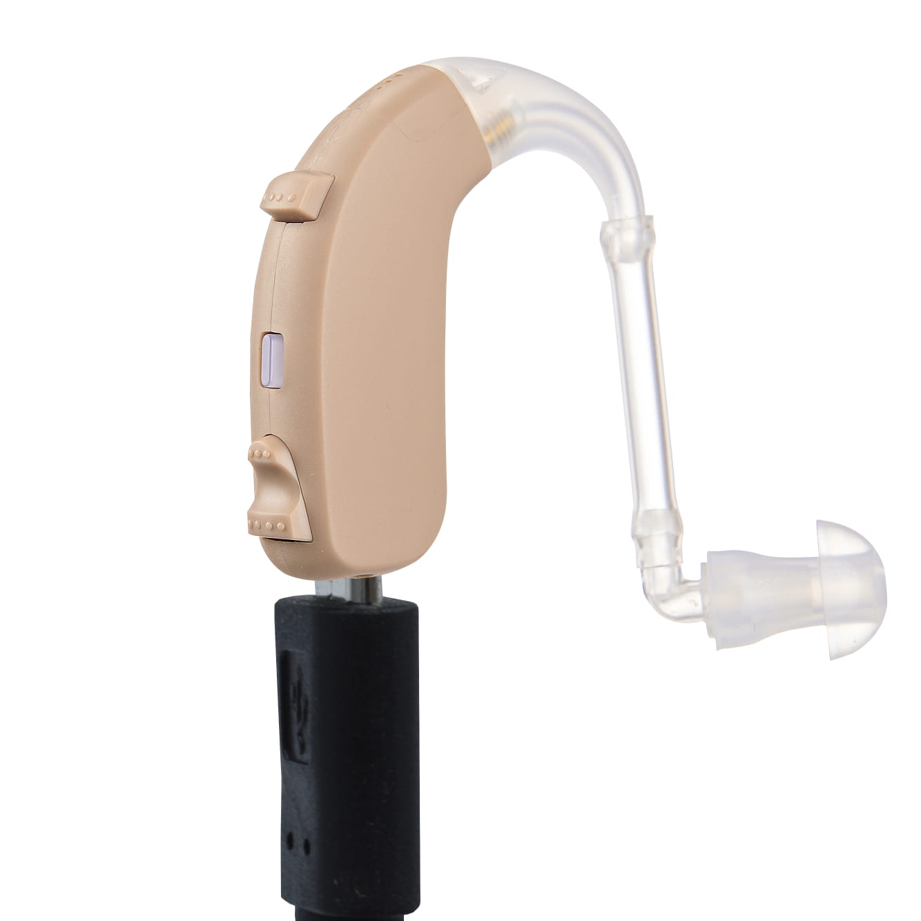 eEAR® Pair of BTE-26 Peak Gain 65db Improved Premium Behind The Ear BTE Rechargeable Digital Hearing Aid Designed for Severe Hearing Loss Designed and Engineered in the USA Sold 20,000+ worldwide