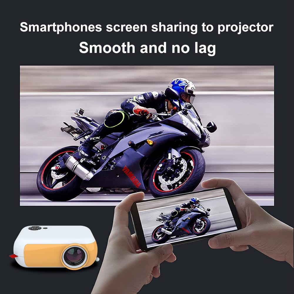 ePP-T20 Pico Mini Portable Projector can connect to mobile phone, Android OS, or iOS, Window, to your PC, laptop, Tablet, more. 5,000+ units worldwide