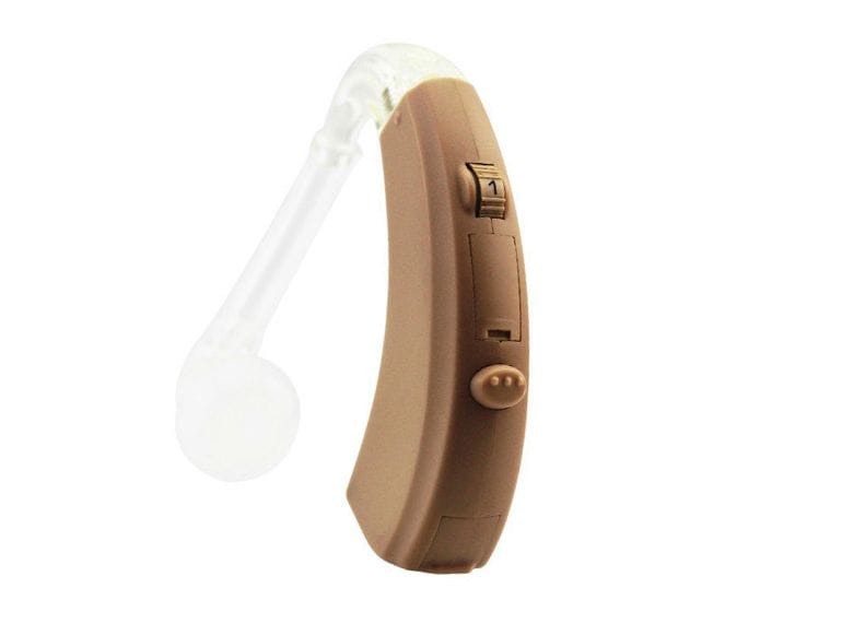 eEAR® Pair of BTE-26SP Peak Gain 76dB Improved Behind The Ear BTE Digital Hearing Aid Designed for Severe Hearing Loss Designed and Engineered in the USA Sold 5,000+ worldwide