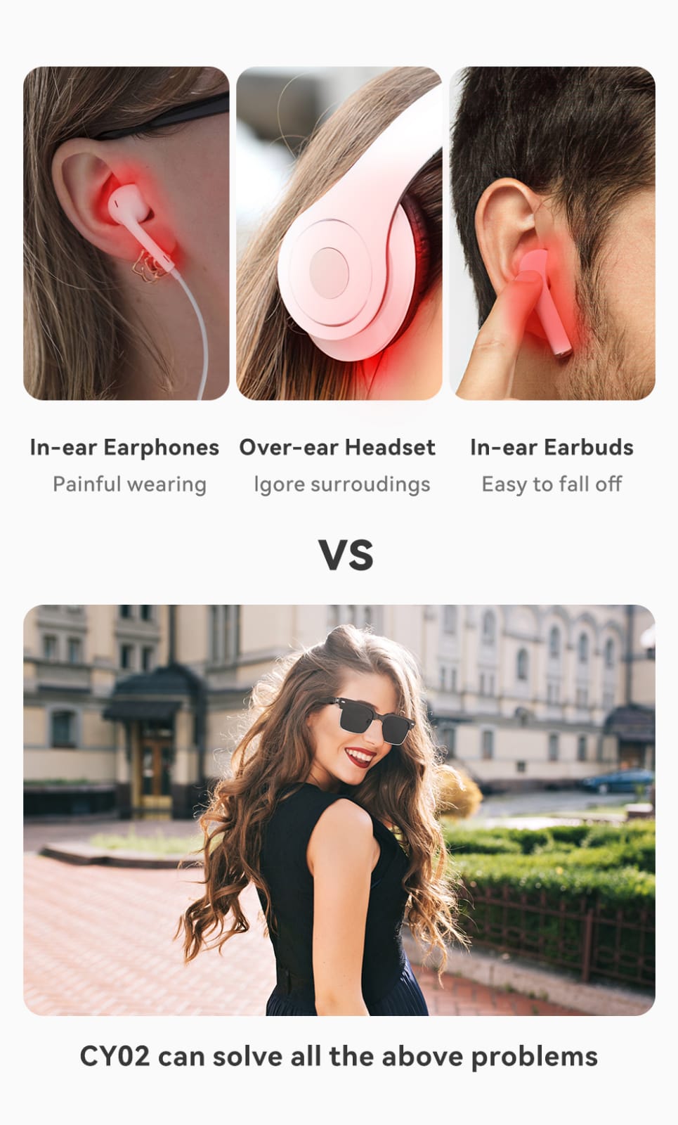 eEAR® eEAR-BTGC-CIC : 3 Functions in One System Bluetooth Bone Conduction optical Sun smart audio glasses sound technically, Rechargeable CIC miniature Hearing aids with Bluetooth technology. Designed and Engineered in the USA