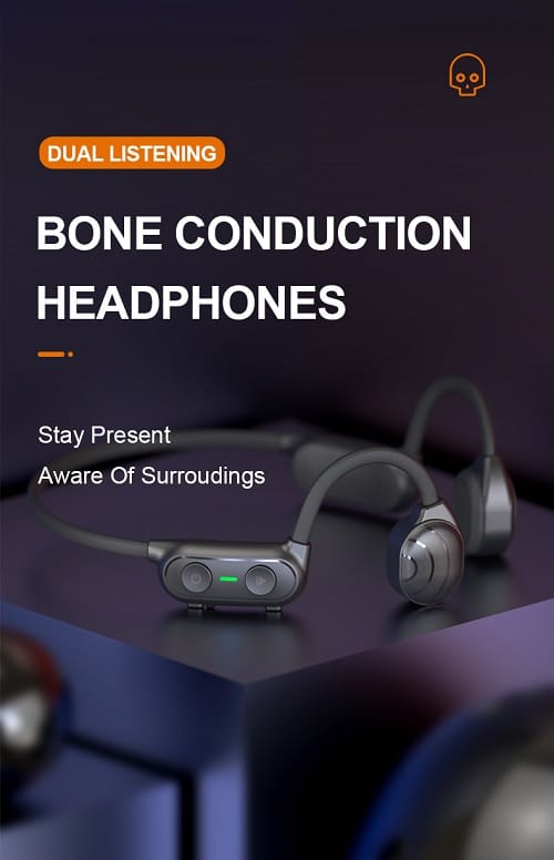 ePP-BC-S6 NATACIÓN, grado militar de conducción ósea, oído abierto,  auriculares deportivos, Bluetooth 5.3, diseño IPX8 (completamente  resistente al agua)