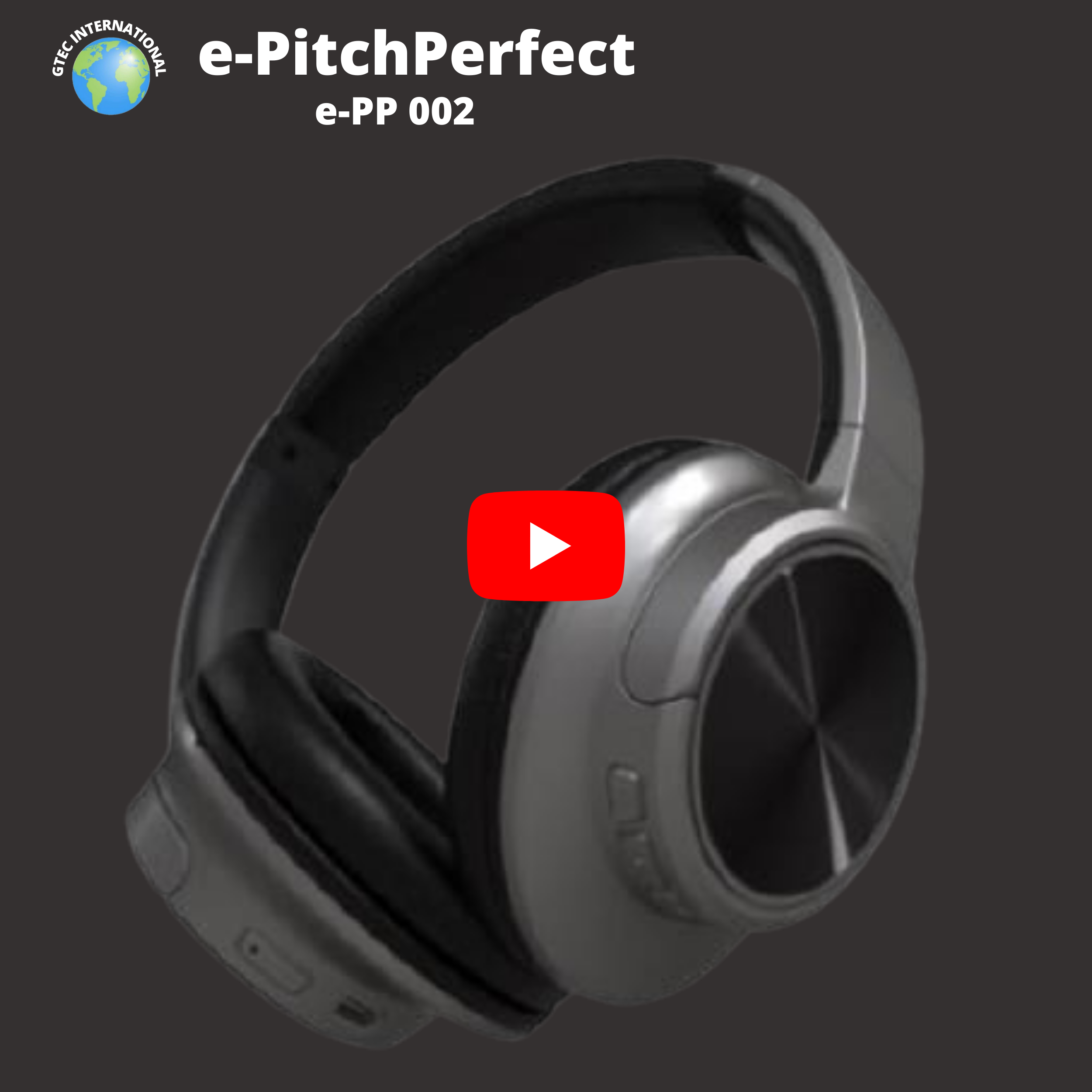 e-PP-002 e-PitchPerfect (e-PP) Wired and Wireless Active Noise Cancelling Bluetooth V5.0 Headphones with Travel Bag Designed and Engineered in the USA Sold 12,000+ worldwide