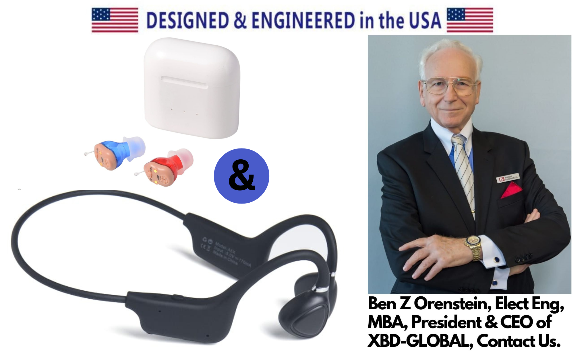 eEAR-CIC-ePP-BC-18 YES! IT'S HEARING AIDS SYSTEM, 2 functions in One system, eEAR® eEAR-BC-CIC-010 Bluetooth BONE CONDUCTION HEARING AID 2 in One SYSTEM Rechargeable CIC Hearing Aids & Bone Conduction BT Sold 10,000+ worldwide