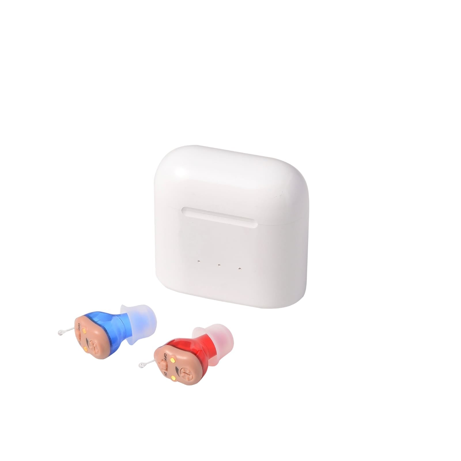 eEAR® CIC-19R Rechargeable Miniature instant fitting, maximum gain 33db Complete in the Canal (CIC) Hearing Aid Pair for Left and Right Ears (R&B) Sold 25,000+ worldwide