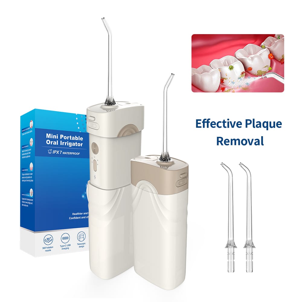 eFlosser-200ml Mini Size Portable Water Flosser Professional Cordless Oral Flosser 5 Modes (White) Sold 33,000+ worldwide