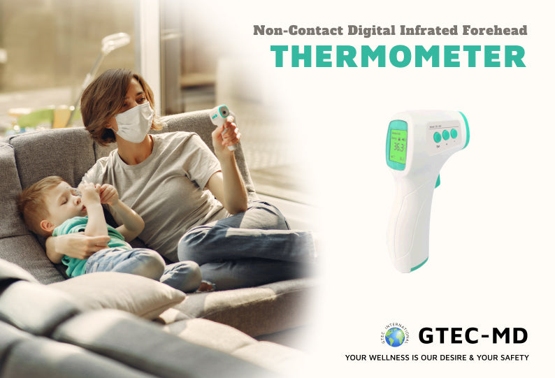 No Contact Infrared Thermometer With LCD Display